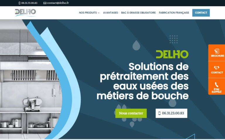Delho - Bacs à graisse compacts pour la restauration