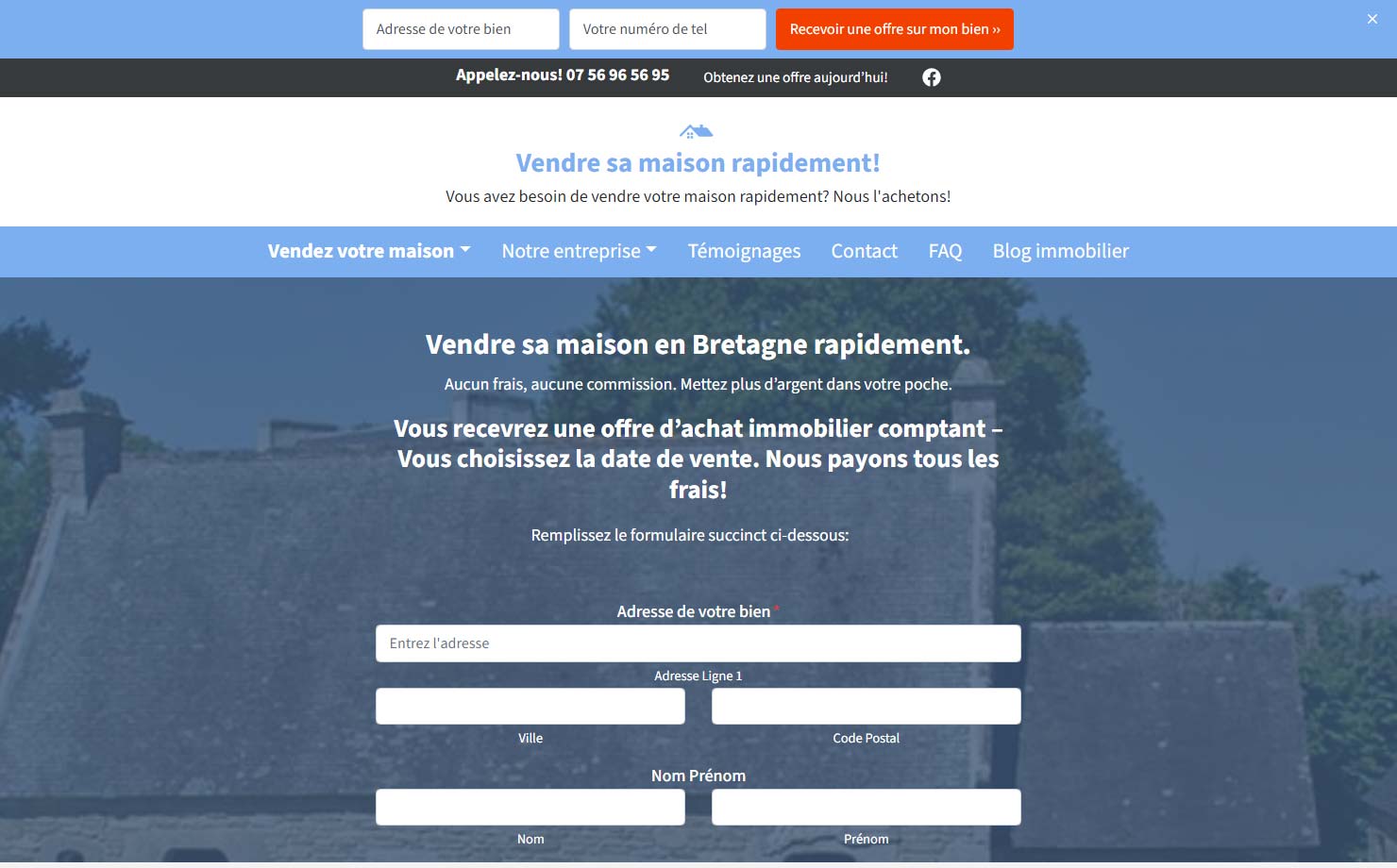 Vendre Maison Vite - Acheteur de Maisons Bretonnes