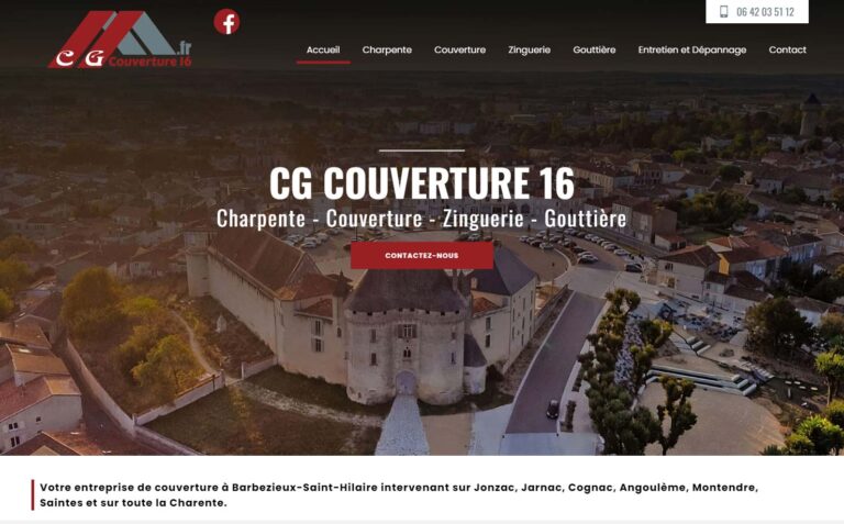 Couvreur zingueur Angoulême, Saintes, Cognac en Charente : CG Couverture 16