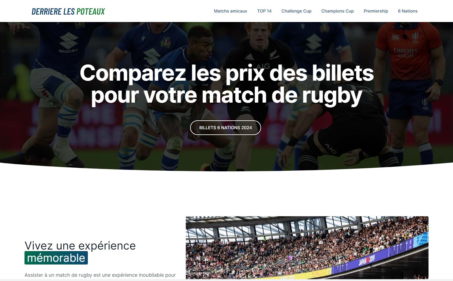 Derrière les poteaux