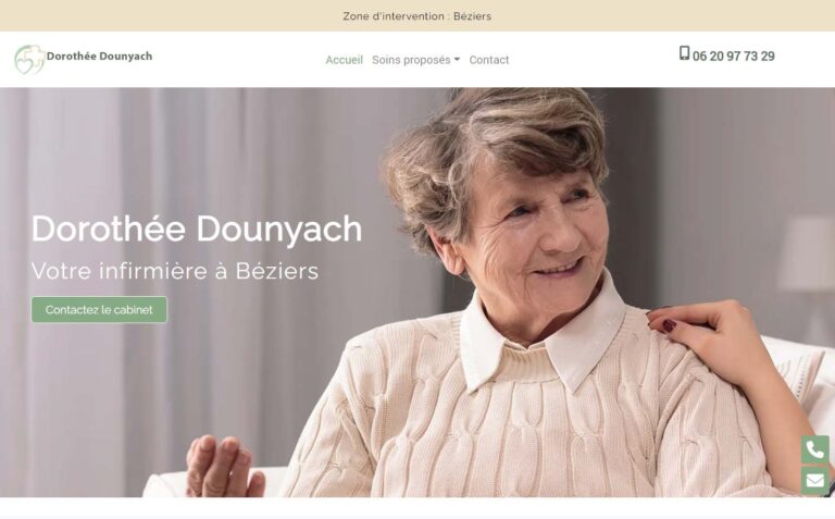 Infirmière Dorothée Dounyach à Béziers