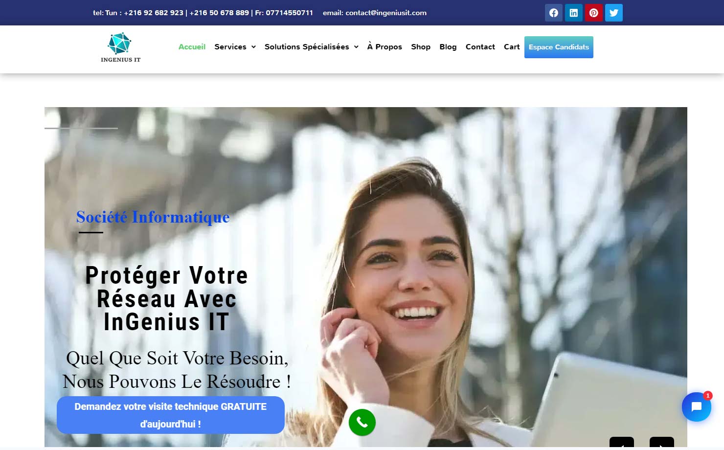 Ingenius IT - Entreprise prestataire services informatiques tunisie