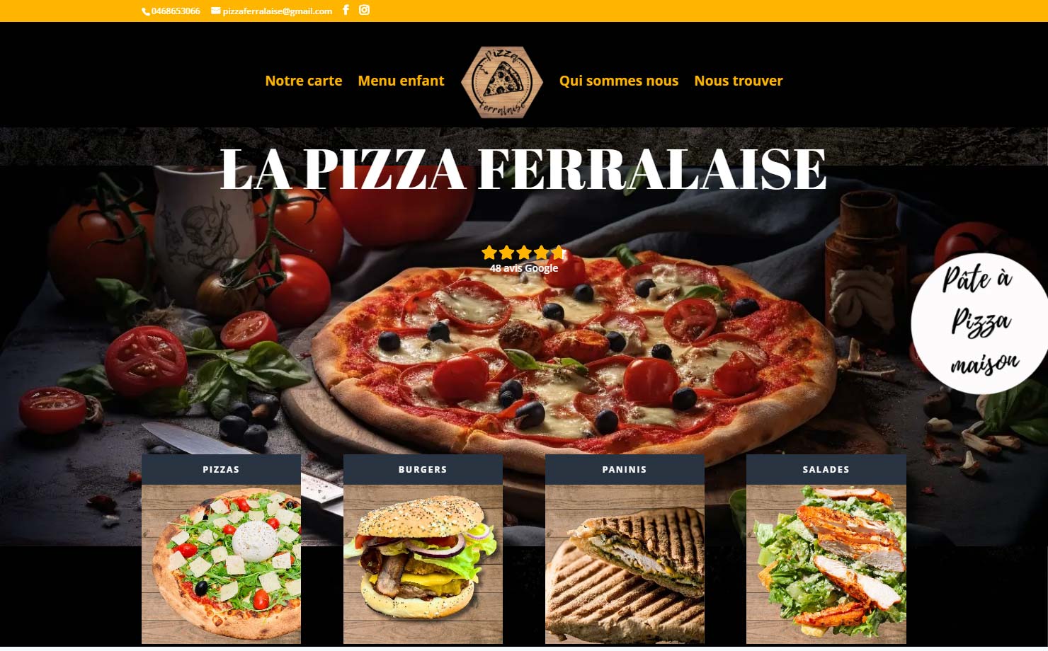 La pizza Ferralaise