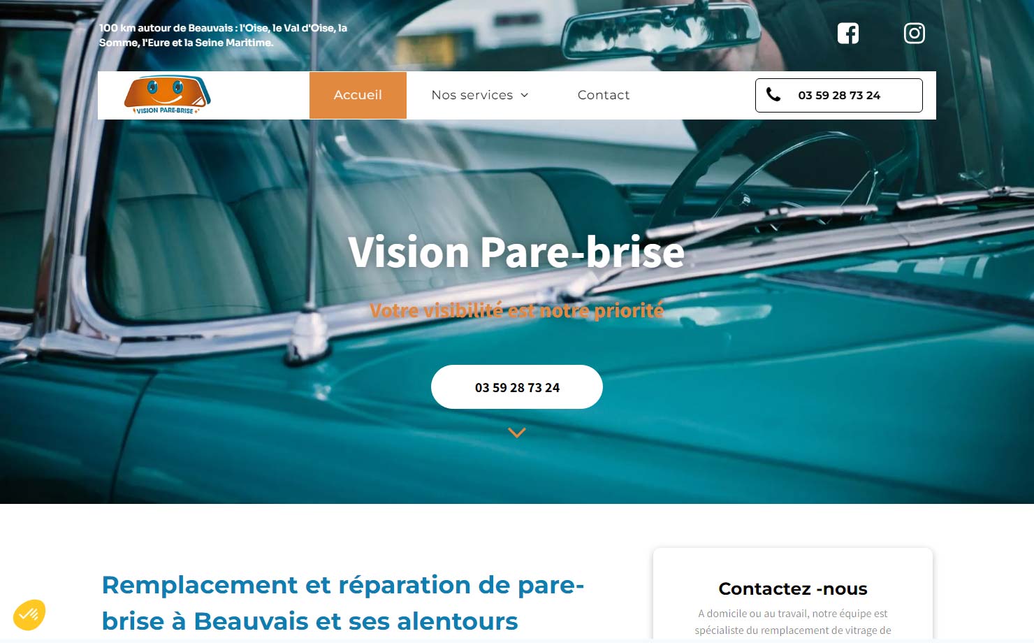 Vision parebrise