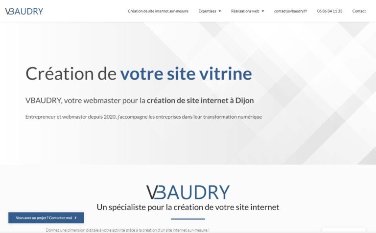 Webmaster VBAUDRY - Création site internet Dijon
