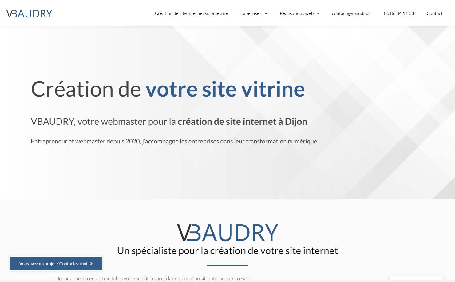 Webmaster VBAUDRY - Création site internet Dijon