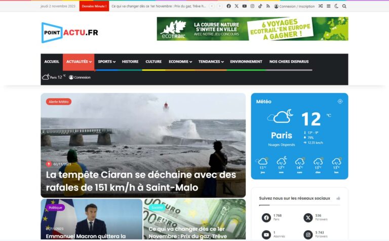 PointActu.fr - Votre Fenêtre sur le Monde de l'Information