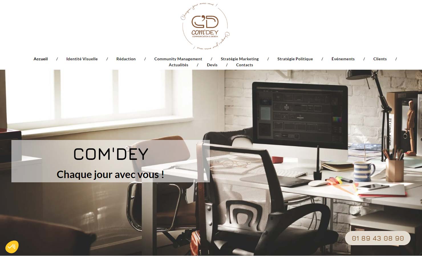 Agence COM’DEY - Création d'une identité visuelle d'entreprise