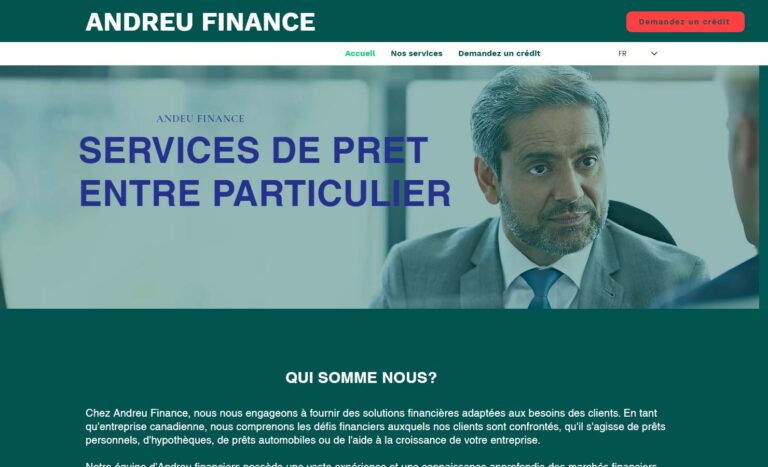 Andreu Finance - Service de prêt entre particulier