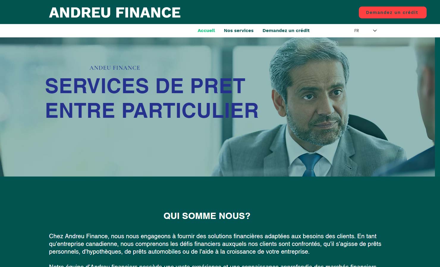 Andreu Finance - Service de prêt entre particulier