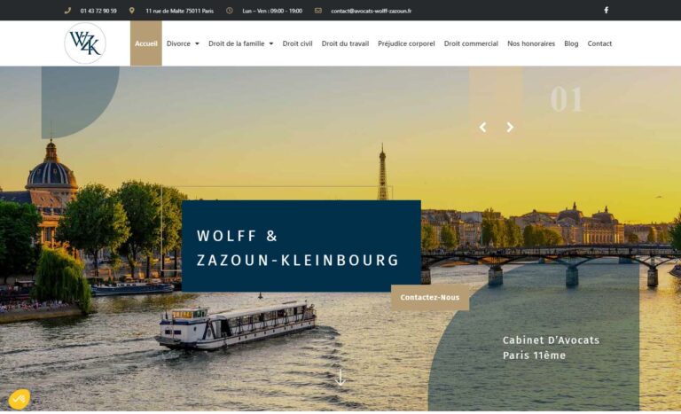 Cabinet Wolff & Zazoun-Kleinbourg - Avocat en droit de la famille à Paris