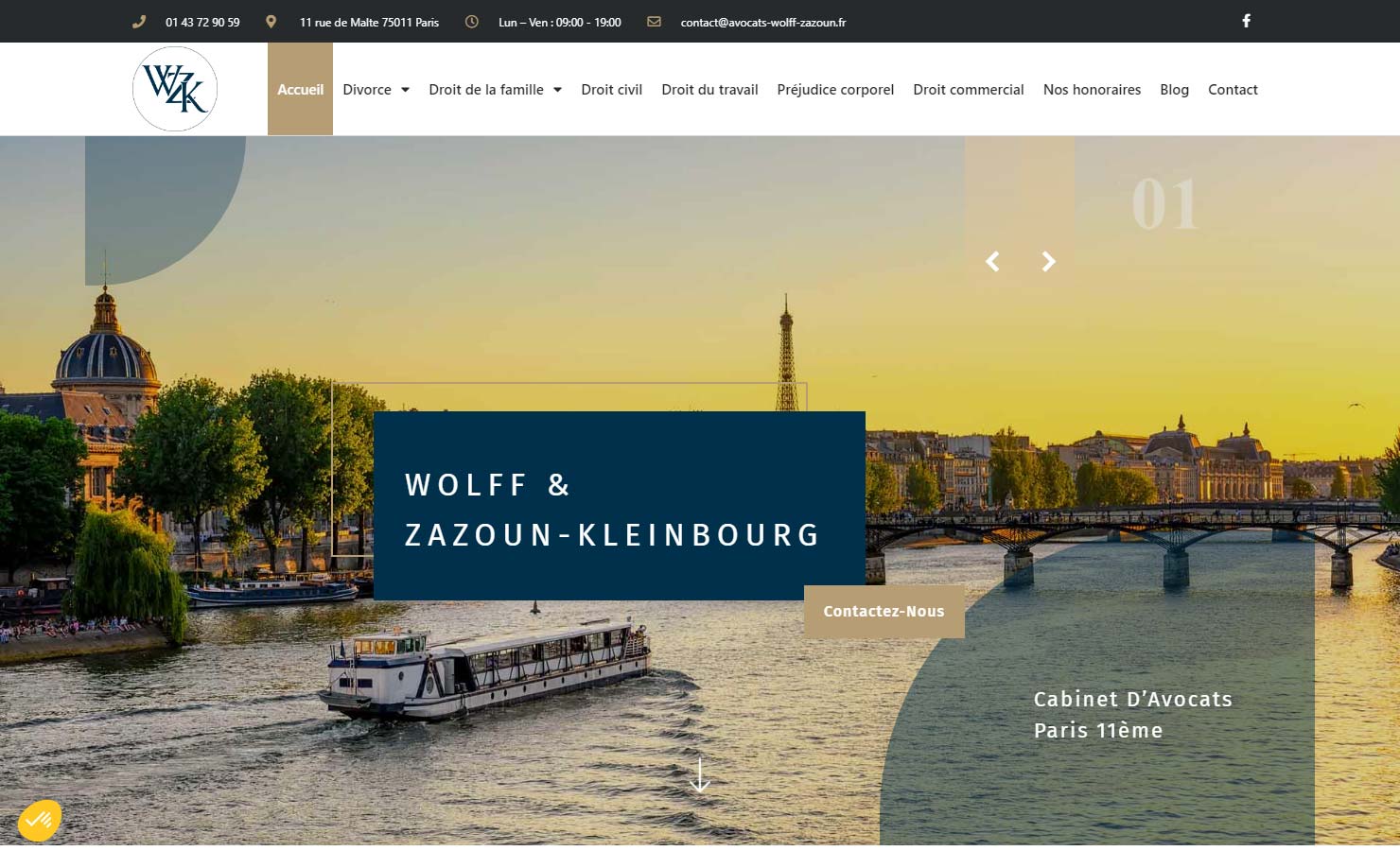 Cabinet Wolff & Zazoun-Kleinbourg - Avocat en droit de la famille à Paris