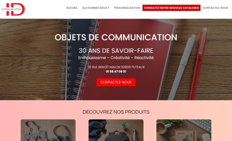 ID communication - Vente d'objets publicitaires