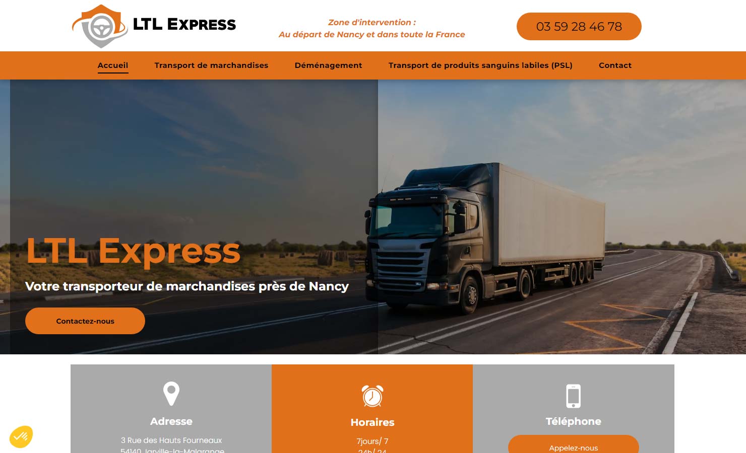 LTL Express - Service de transport de marchandises en France