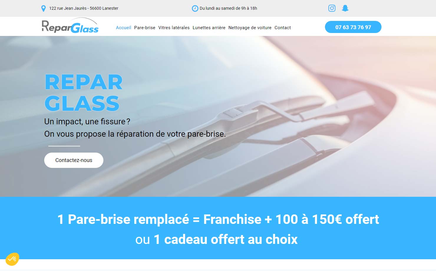 Répar Glass - Remplacement de pare-brise à Lorient