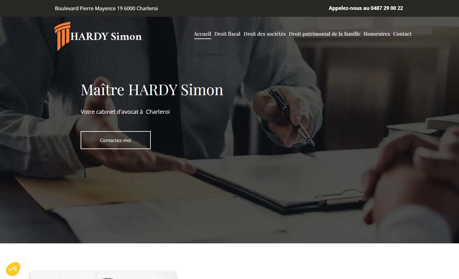 Maître Hardy Simon - Cabinet d'avocat à Charleroi