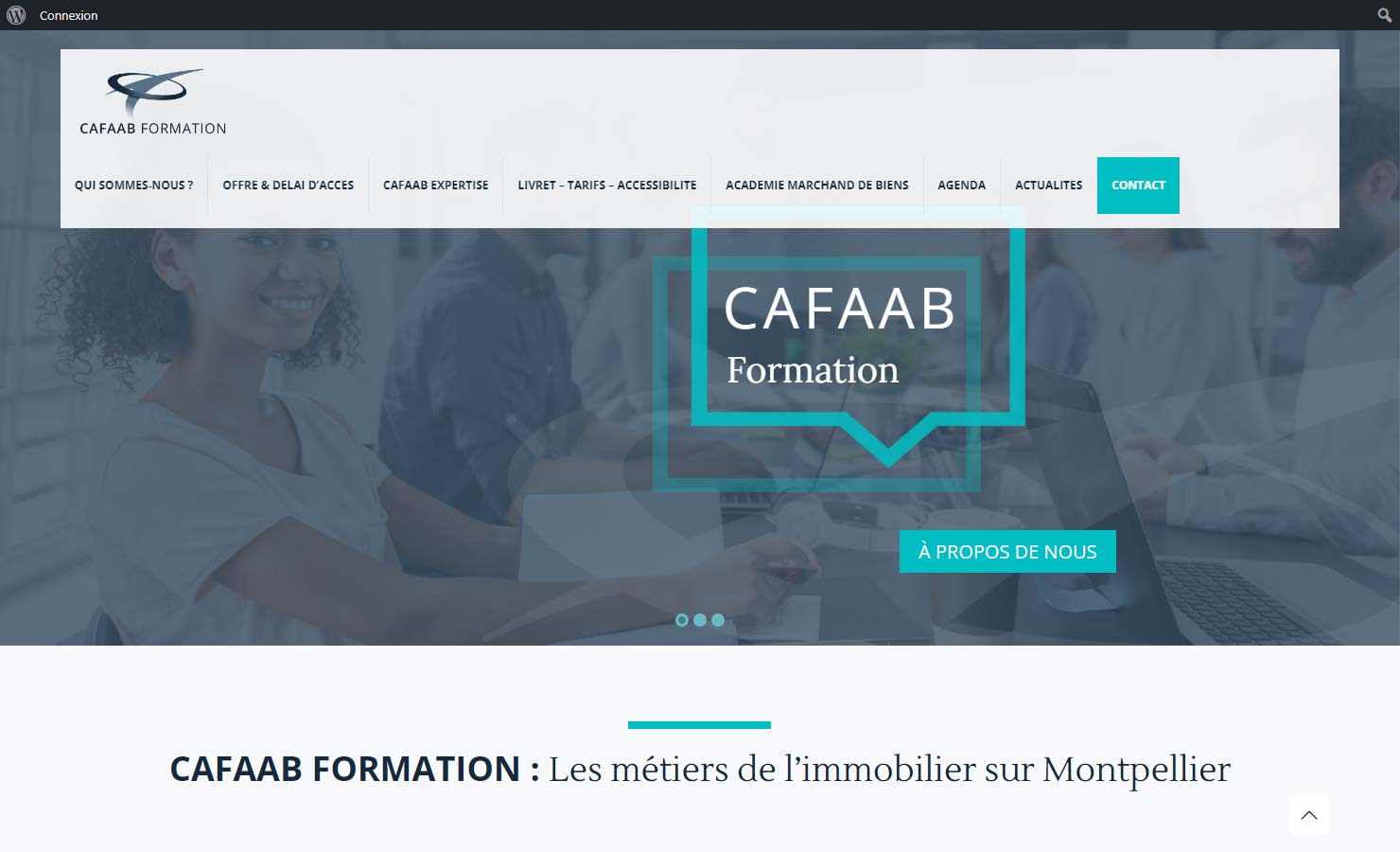 Cafaab Formation : Organisme de formation en Immobilier sur Montpellier (34) en Occitanie