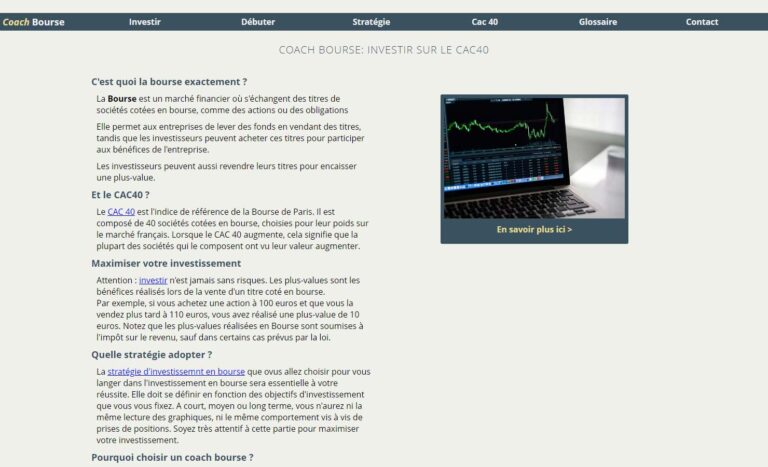 Débuter en bourse avec Coachbourse