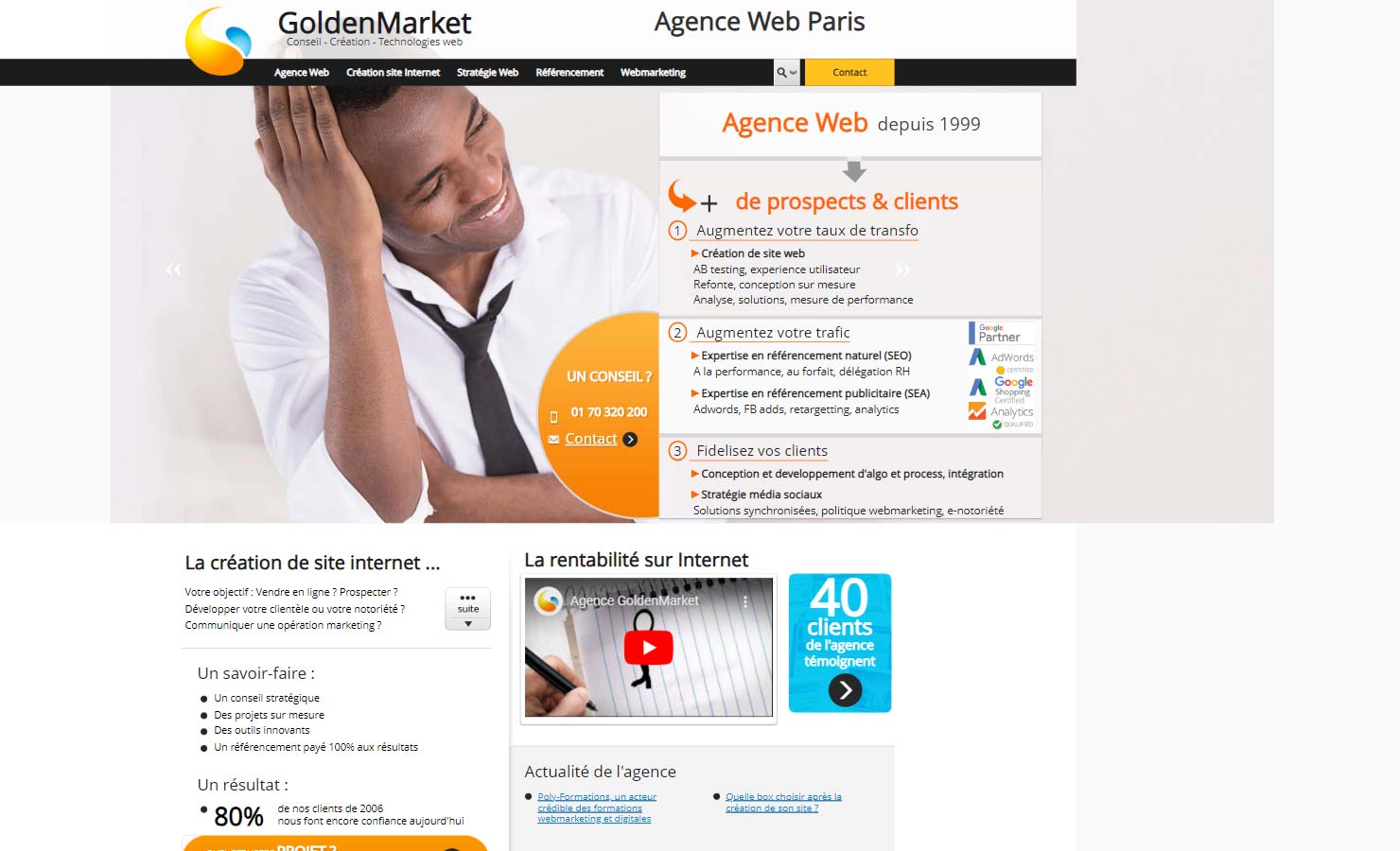 Agence Web Paris | Conseil en webmarketing | GoldenMarket