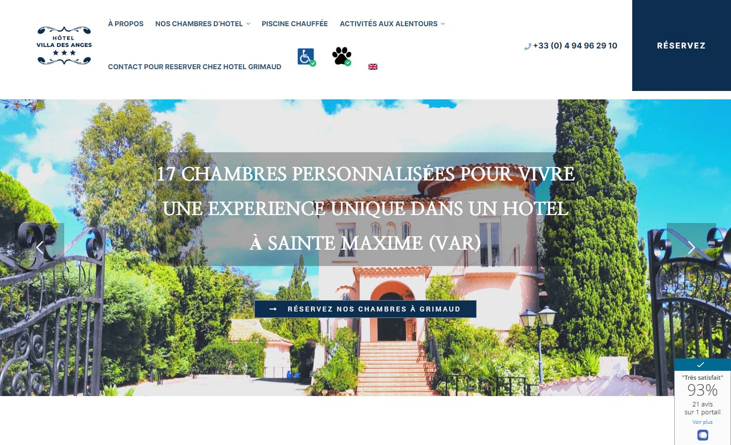 Hotel villa des anges