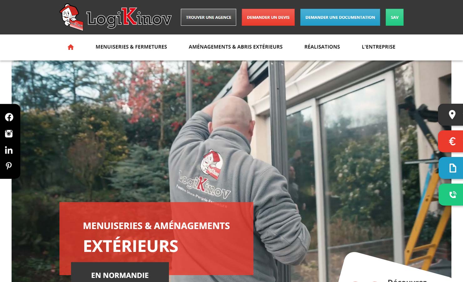 LOGIKINOV - Un expert polyvalent de la menuiserie extérieure en Normandie