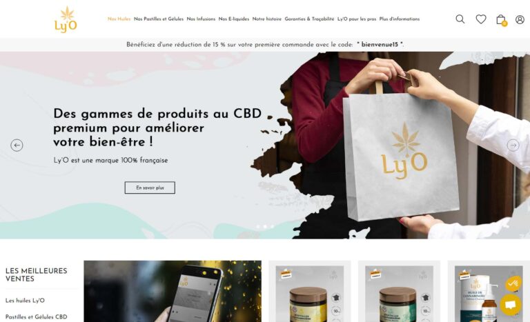 Boutique de produit cbd de marque Ly-o