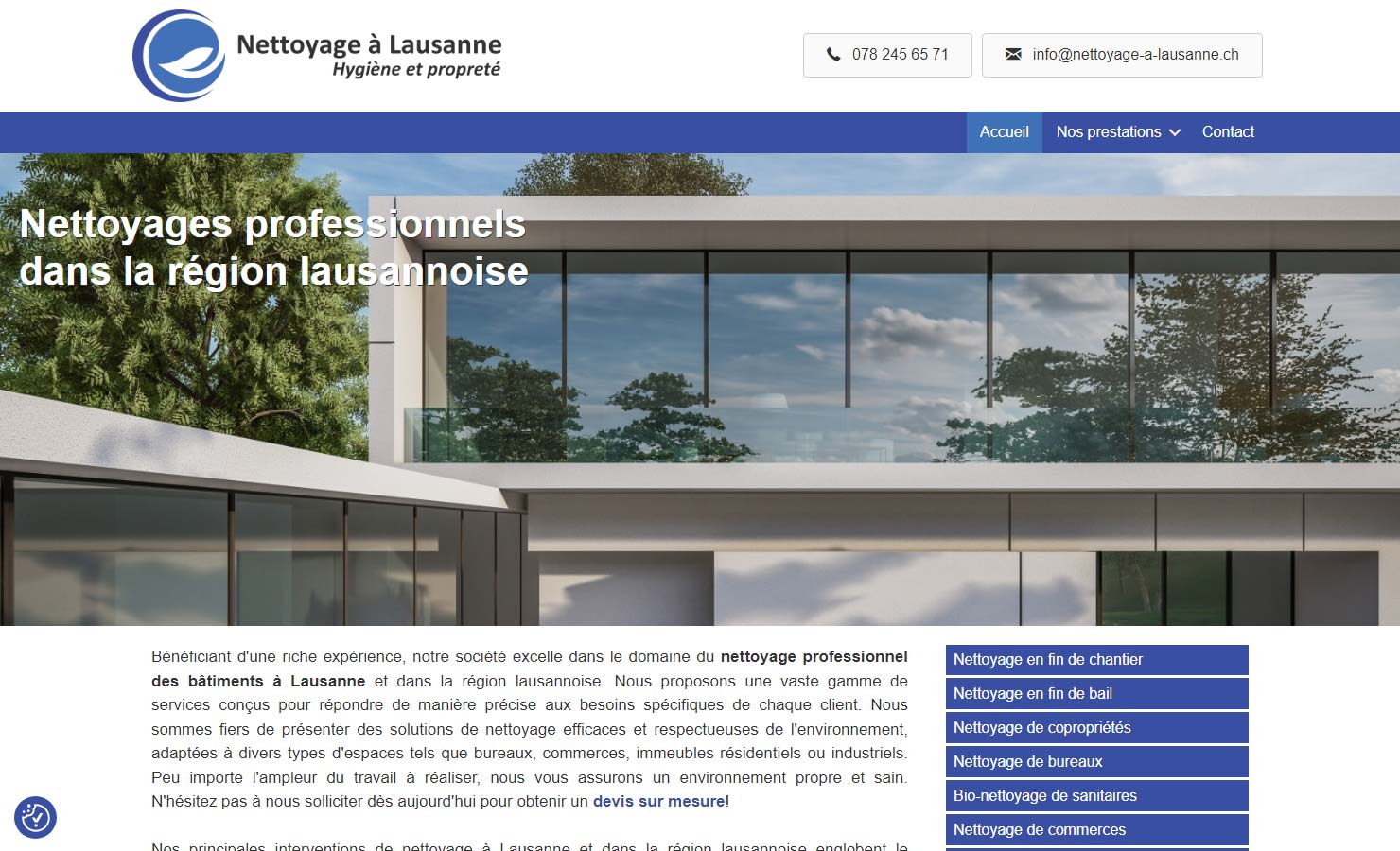 Nettoyage à Lausanne
