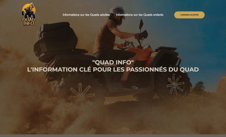 Quad Info - Tout ce que vous devez savoir sur les quads