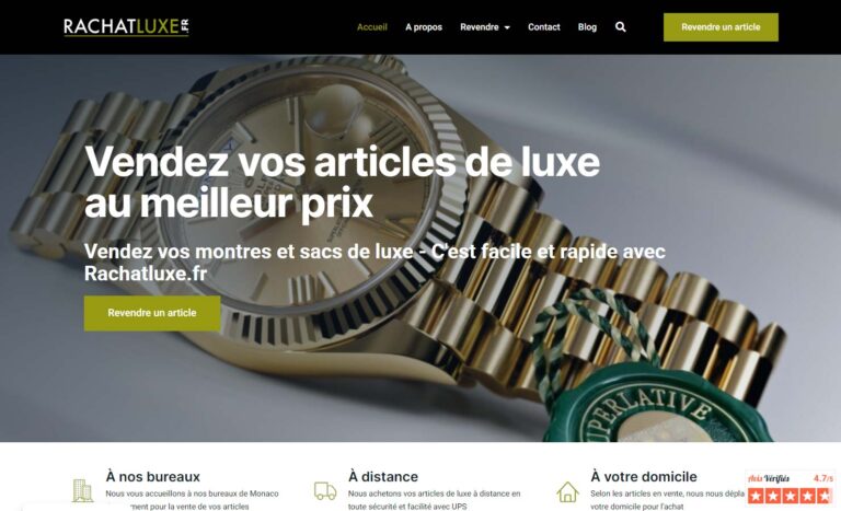 Rachatluxe - Plateforme de revente de luxe