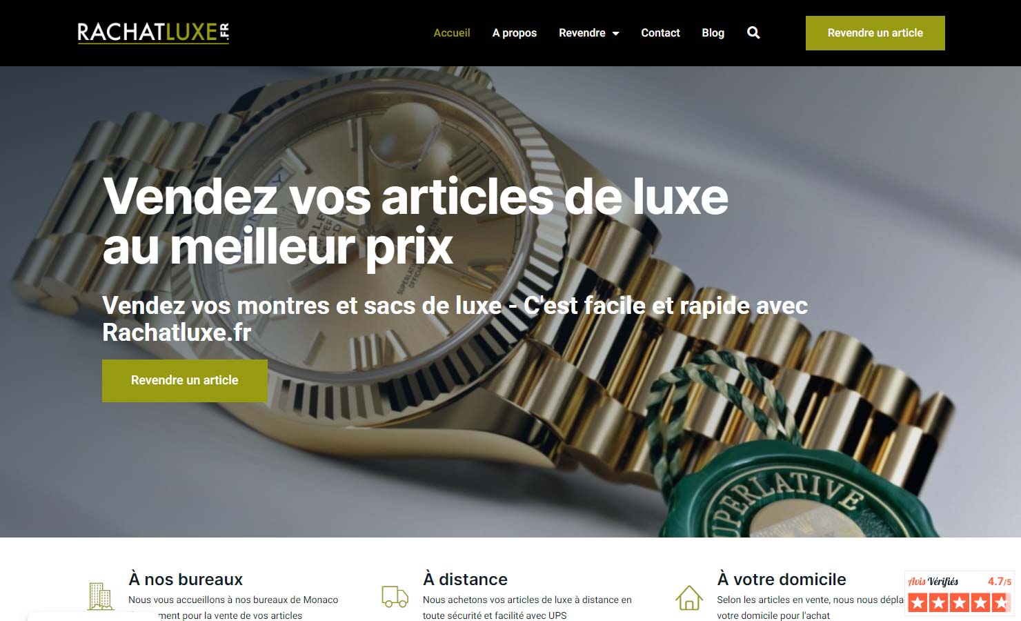 Rachatluxe - Plateforme de revente de luxe