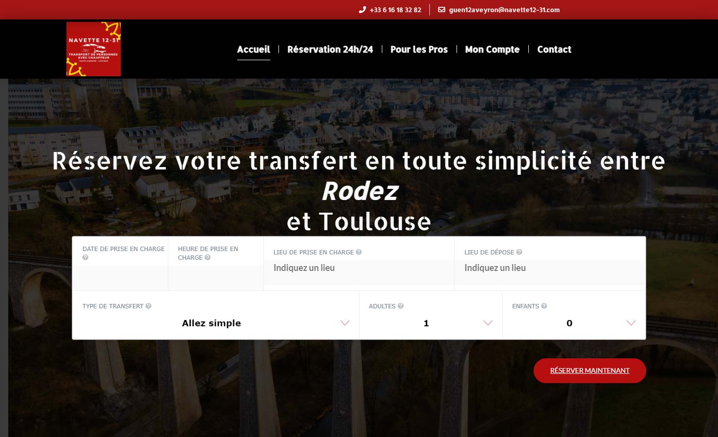 Navette 12-31 VTC Toulouse