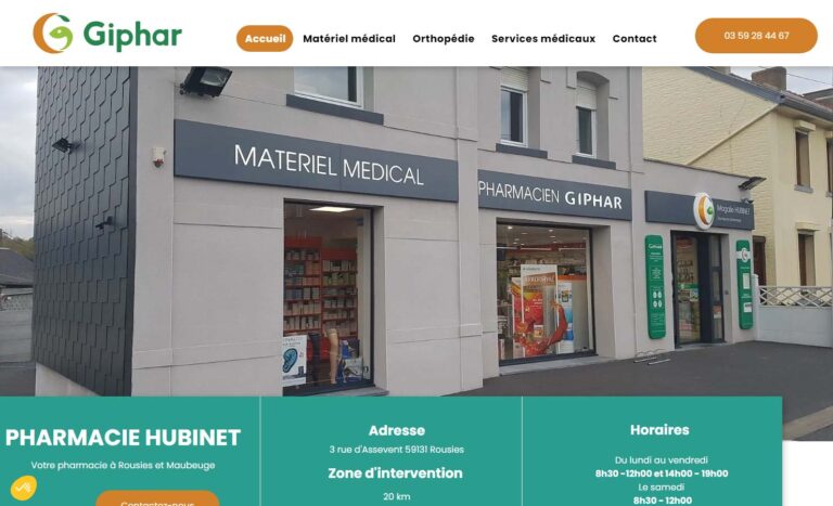Pharmacie Hubinet - Vente matériel médical à Maubeuge