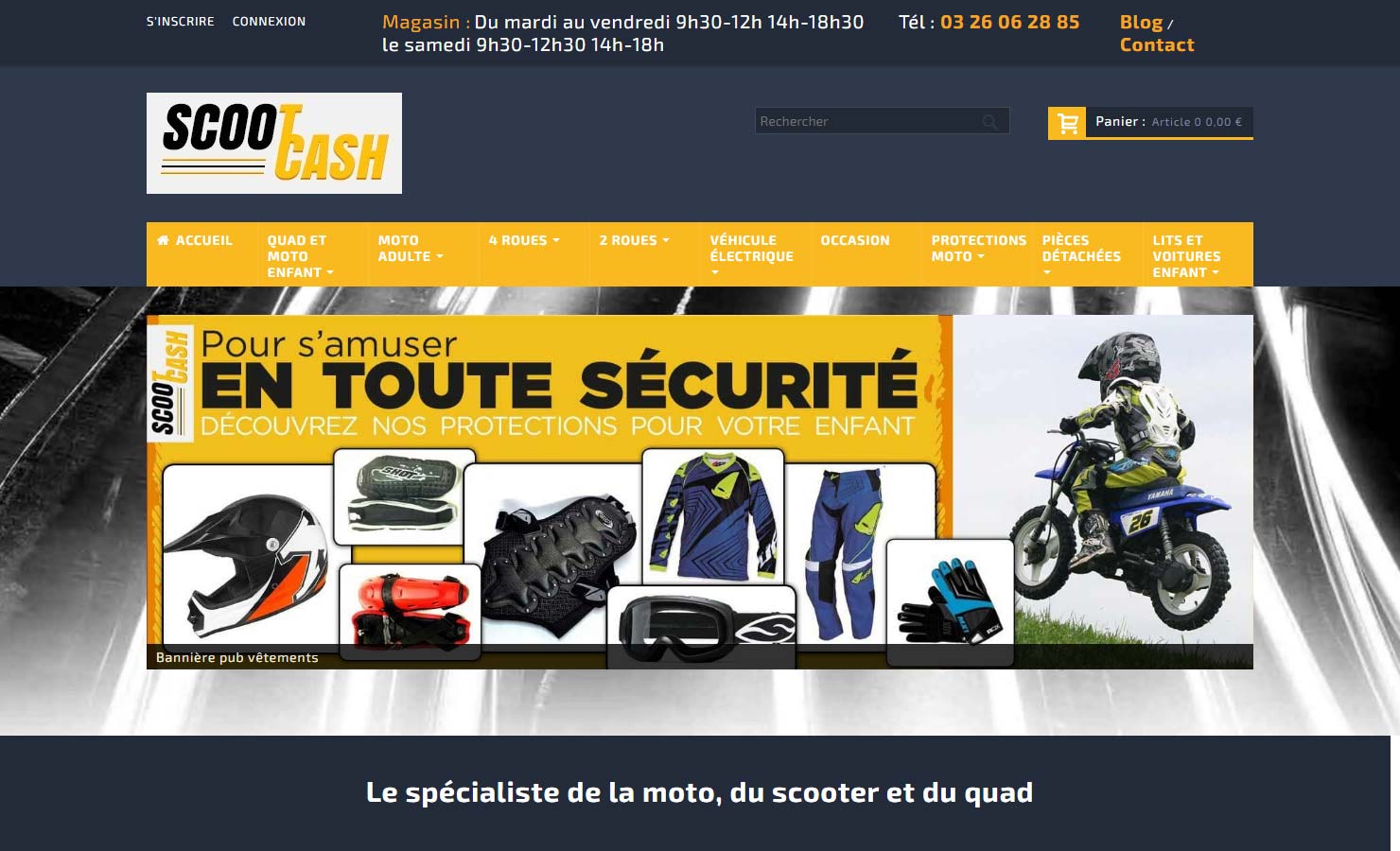 ScootCash - Vente de scooters, motos quads, pocket bike