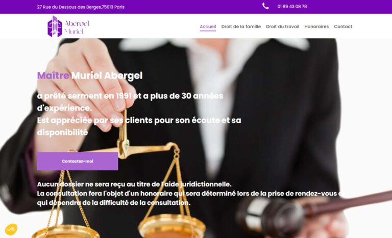 Avocate à Paris (13), Maître Muriel Abergel