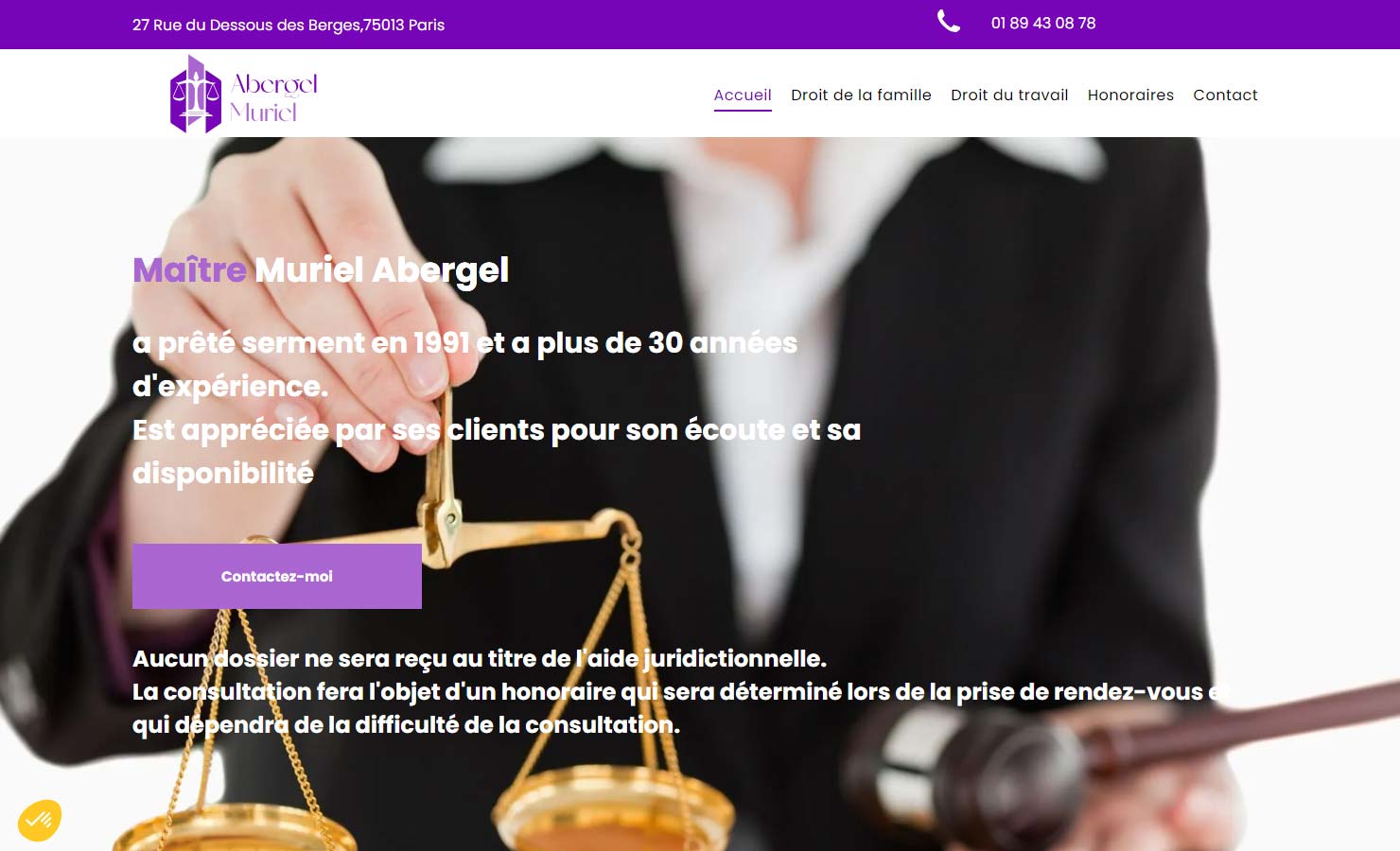 Avocate à Paris (13), Maître Muriel Abergel