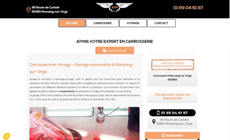 ATM 91 - Remplacement de pare-brise à Morsang-sur-Orge
