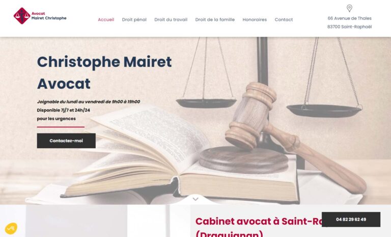 Christophe Mairet - Avocat à Saint-Raphaël