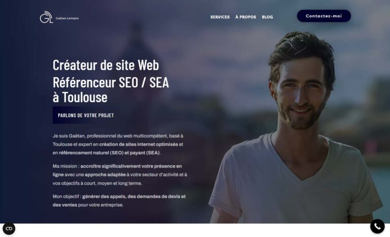 Gaëtan Lemaire - Créateur de Site Internet et Référenceur SEO / SEA