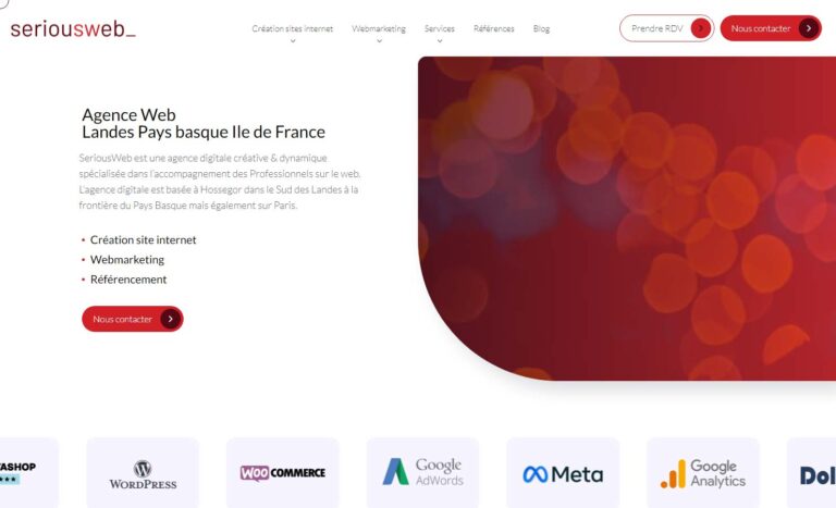 SeriousWeb - Votre Agence Web dans le Sud des Landes et le Pays Basque