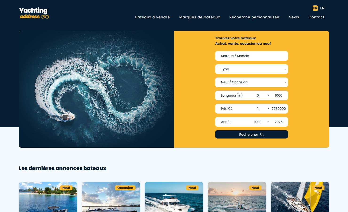 Yachting Address - Site d'annonces de bateaux à vendre