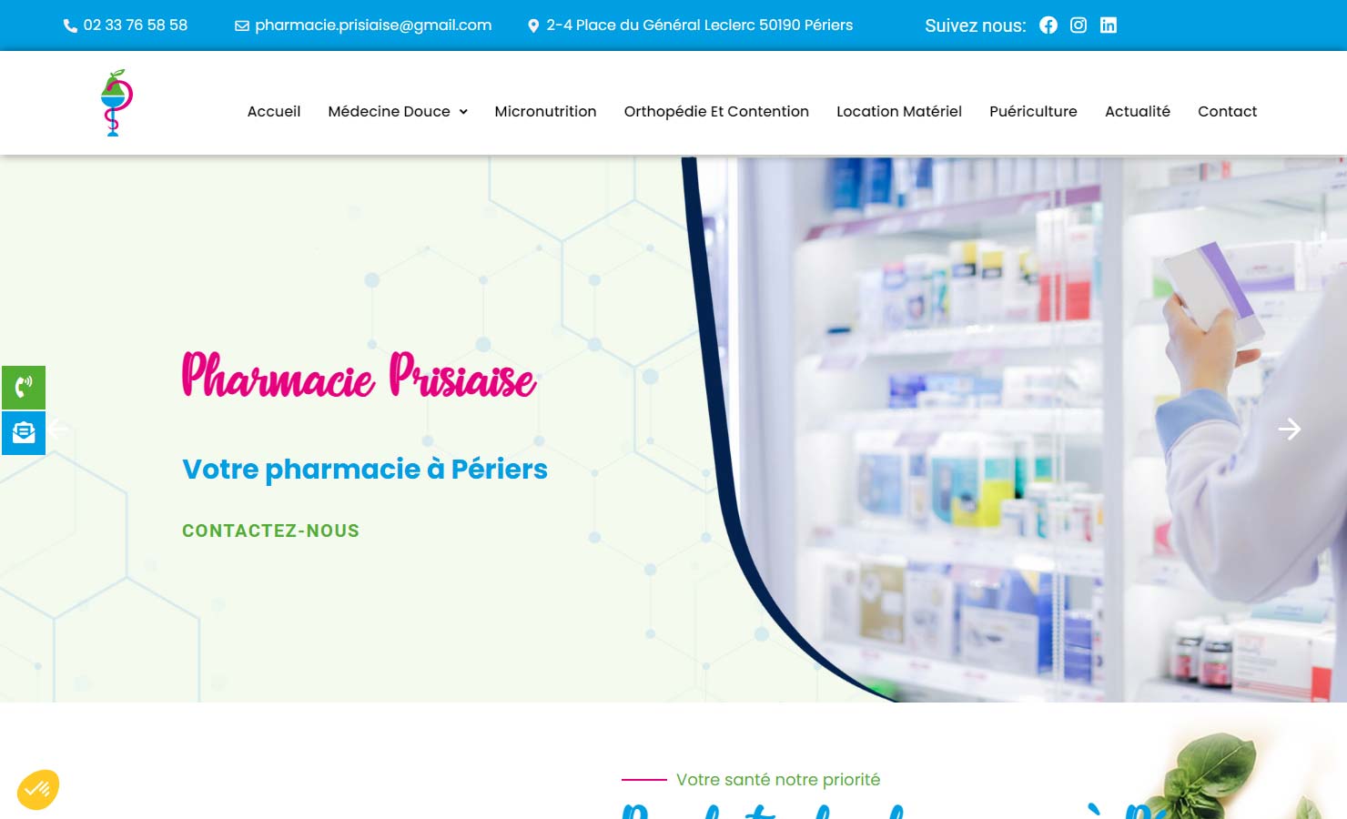 Pharmacie Prisiaise - Micronutrition à Périers