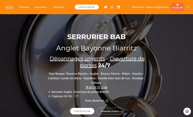 Serrurier BAB : Bayonne Anglet Biarritz