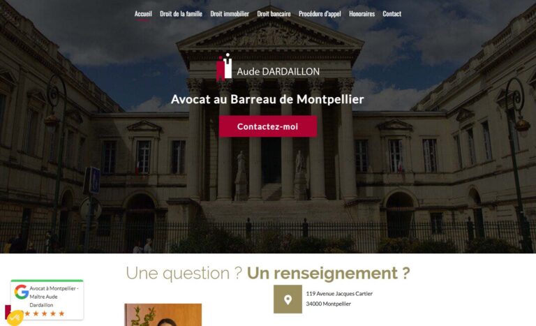 Maître Aude Dardaillon - Avocat en droit de la famille à Montpellier