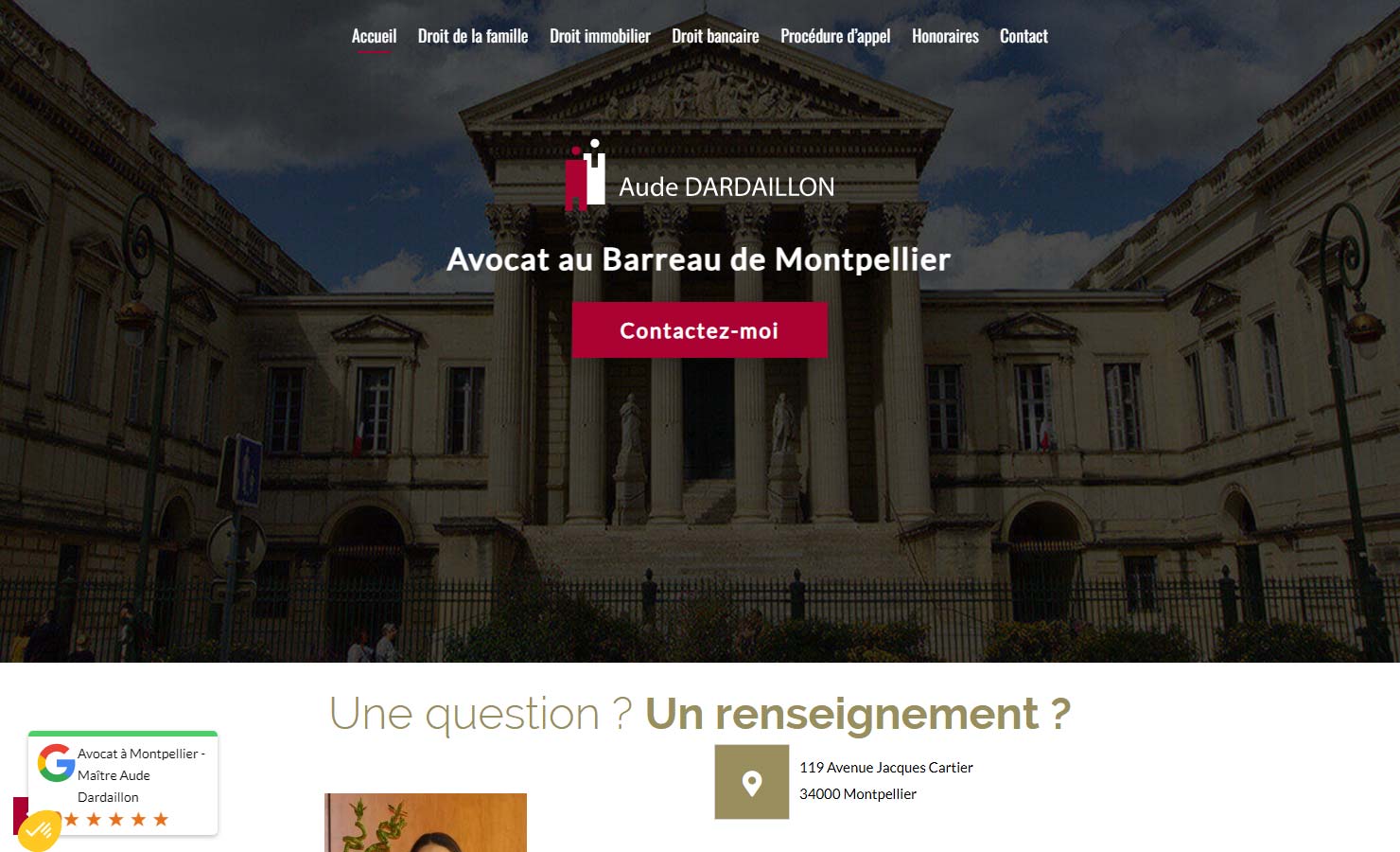 Maître Aude Dardaillon - Avocat en droit de la famille à Montpellier