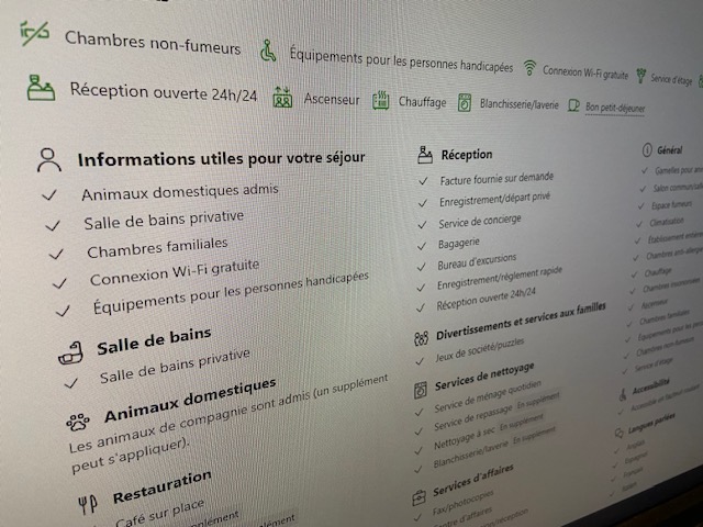 Booking améliorer SEO