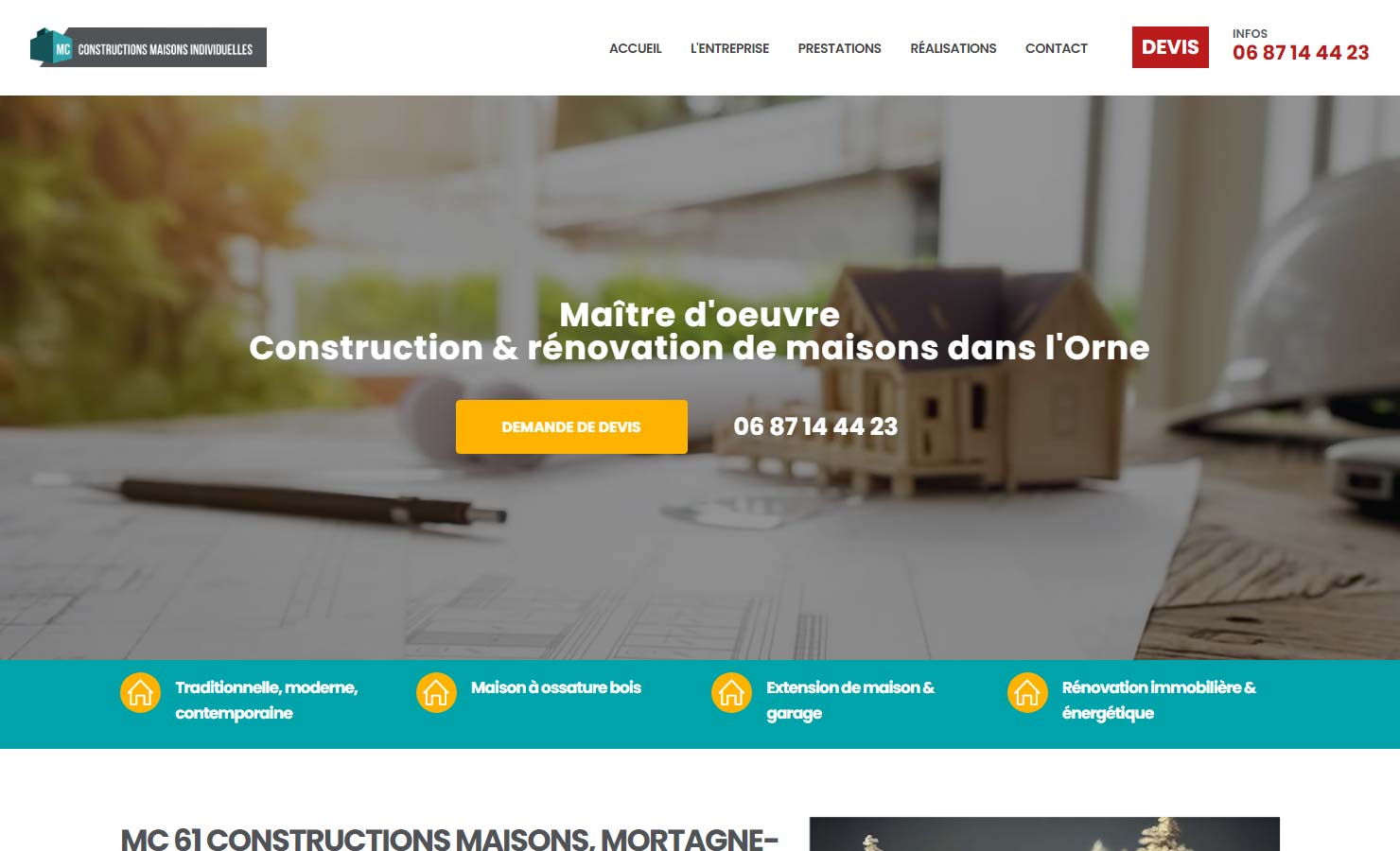 MC 61 Constructions - Maître d'œuvre Construction & rénovation