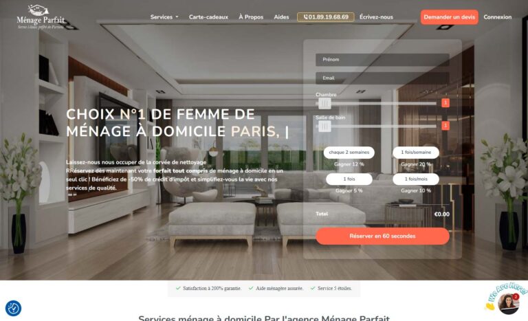 Ménage à domicile - Ménage Parfait Services
