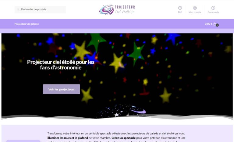 Projecteur ciel étoilé