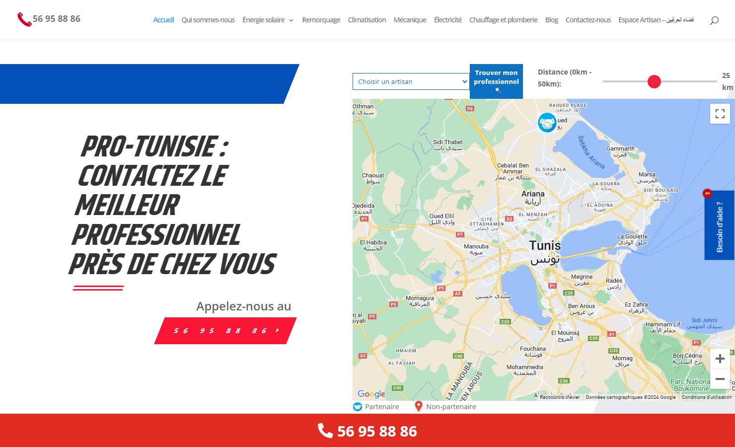 ProTunisie - Trouvez et contactez des professionnels de qualité près de chez vous.