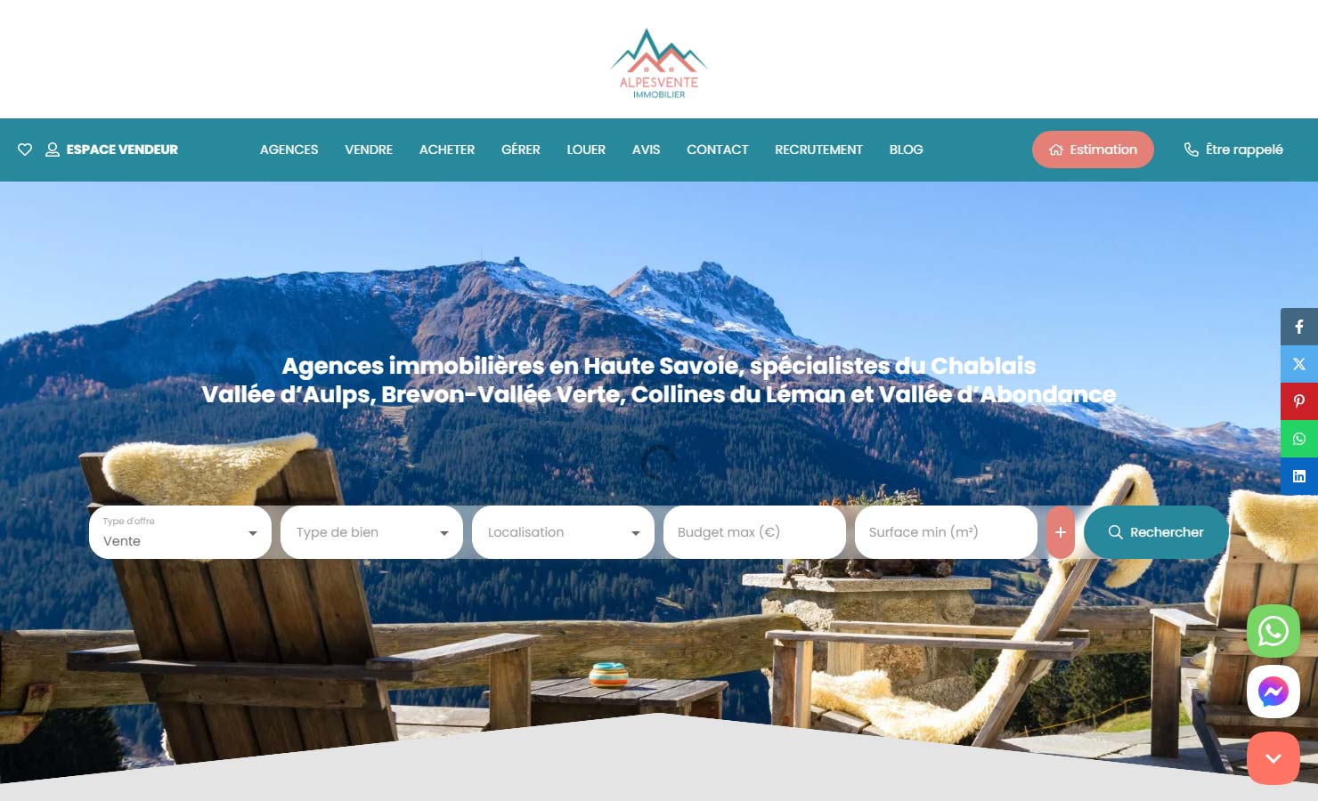 Alpesvente : Agences immobilières en Haute-Savoie